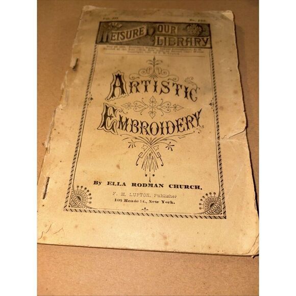 Antique 1886 Leisure Hour Liberty Vol 3 No 192 Artistic Embroidery / Ella Church - Picture 4 of 12